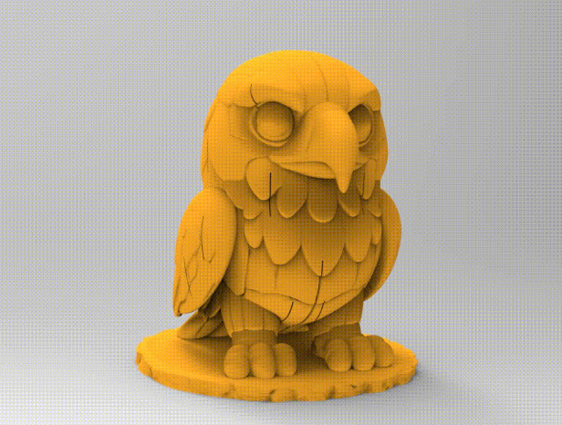 3D Aigle puzzle 3d model