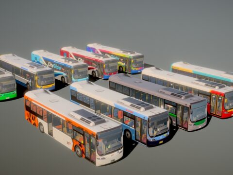 Australian Volvo B7RLE Volgren Optimus Buses LHD 3d model
