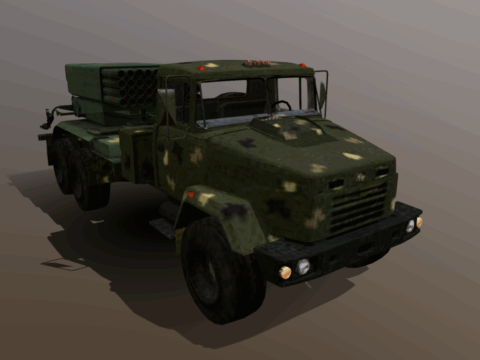 Bastion-01 MLRS 3d model