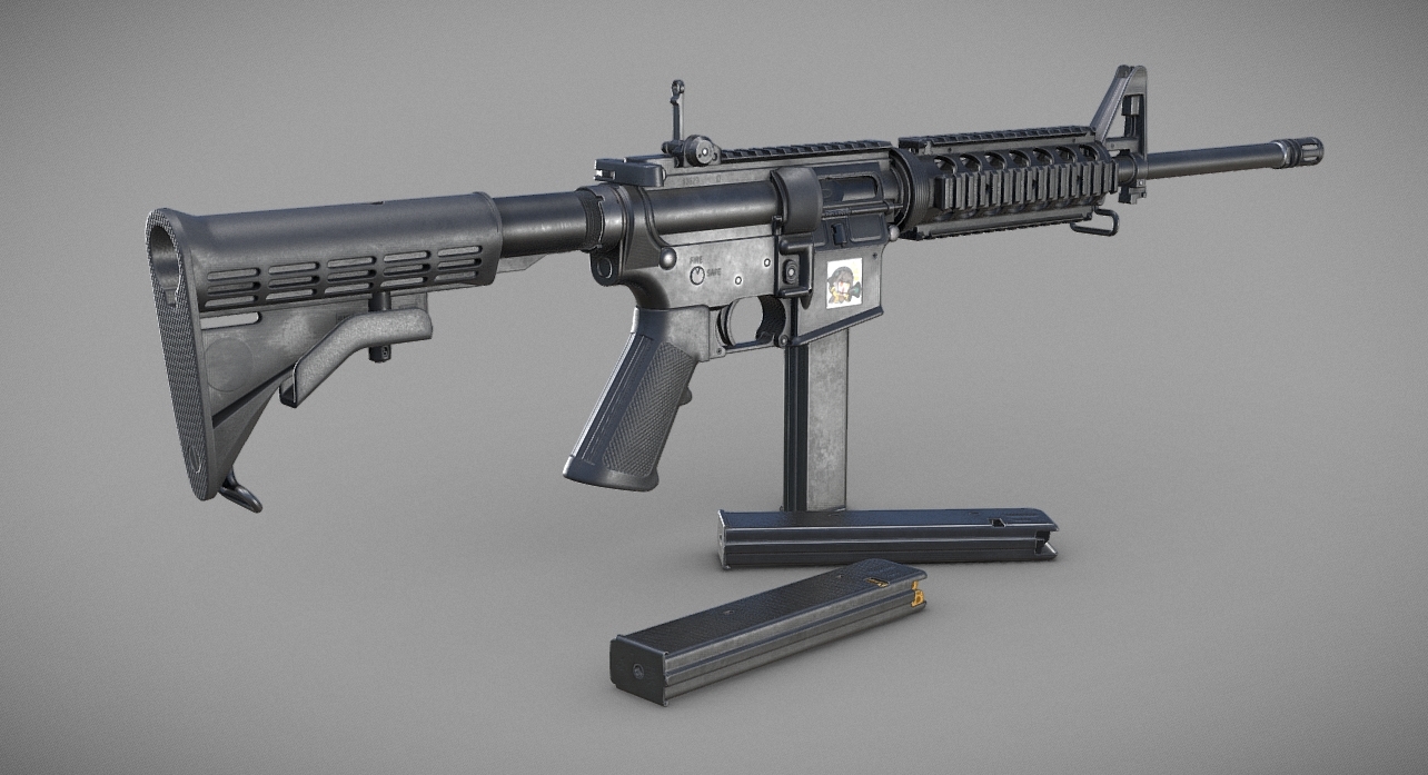 Colt 9mm AR6951 Semi-Automatic Carbine 3d model