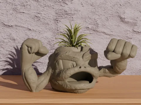 Geodude - Pokemon Pot Plant 3d model