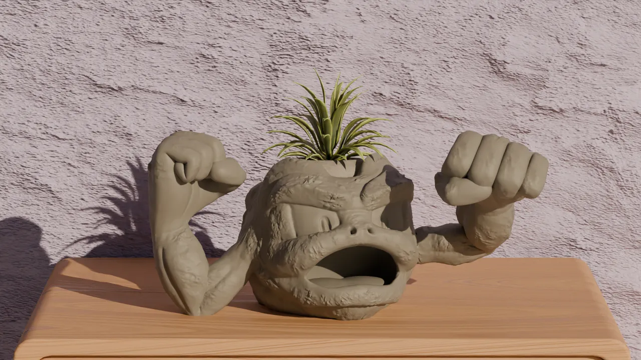 Geodude - Pokemon Pot Plant 3d model