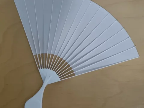 Hand Fan Wide 3d model