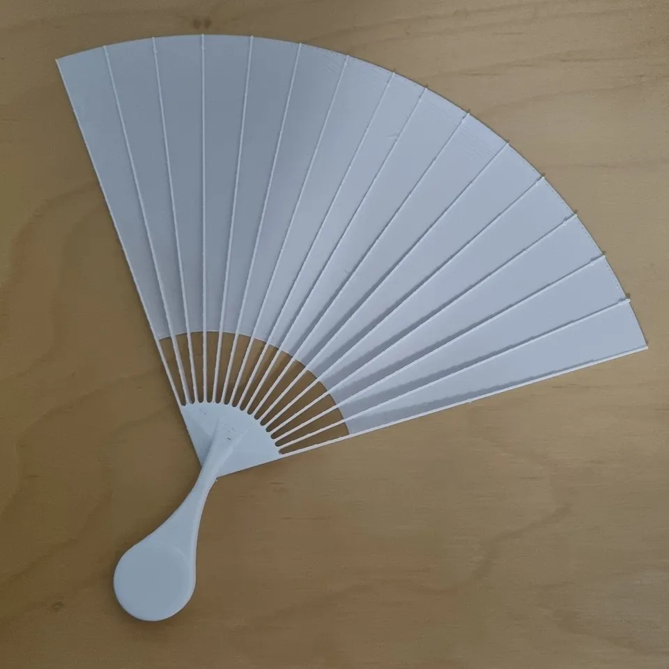 Hand Fan Wide 3d model