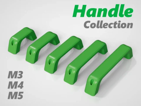 Handle collection M3 - M4 - M5 3d model