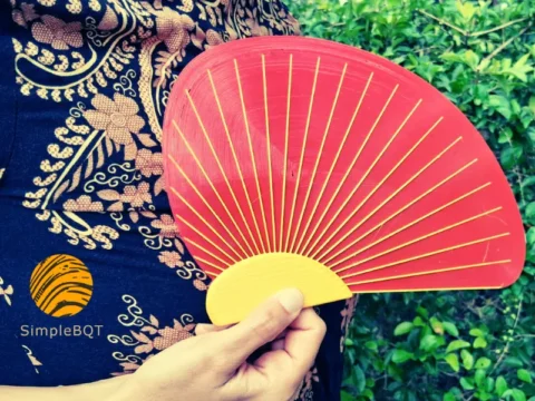 Japanese Fan (Chidori Uchiwa) 3d model