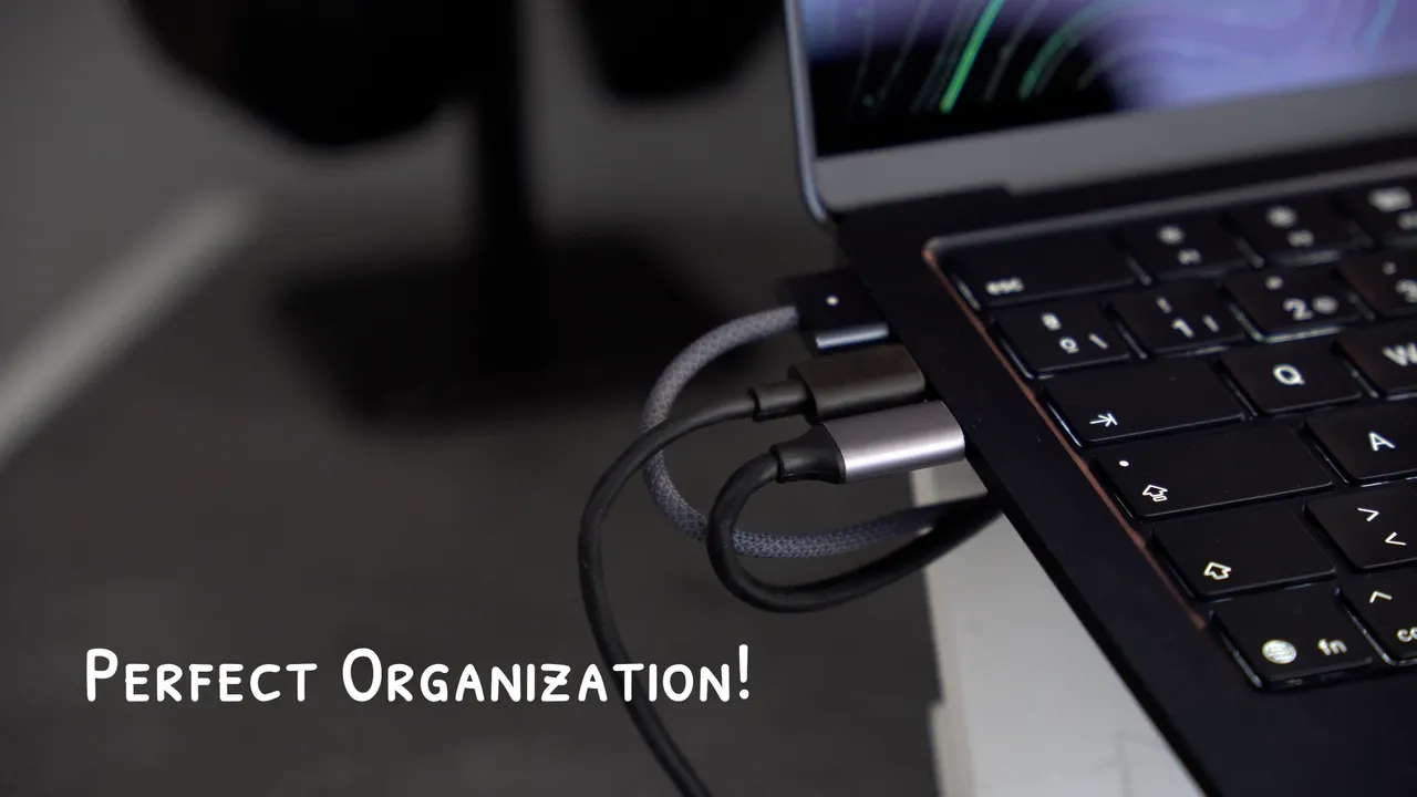 LAPTOP STAND (With cable management) 3d model