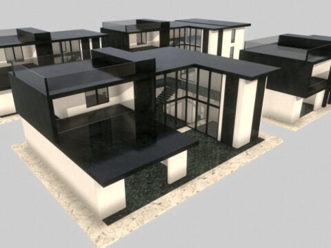 Low-poly Houses 3d model
