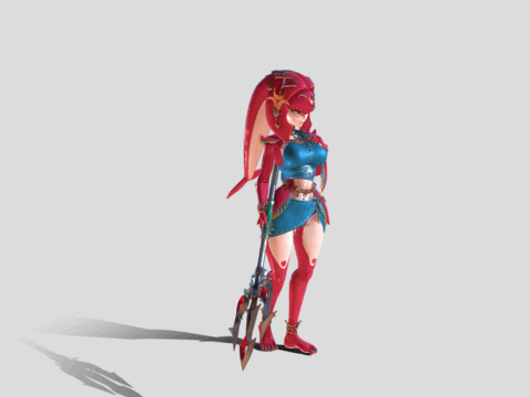 Mipha: Zelda BotW 3d model