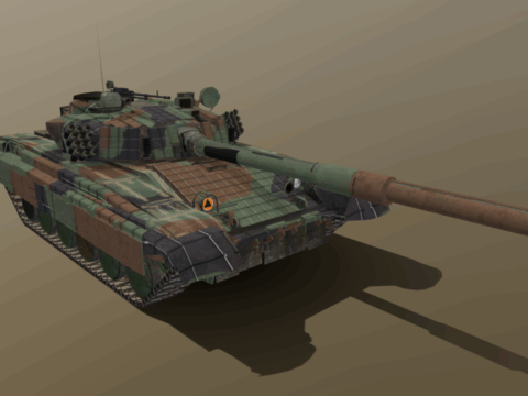PT-91A Twardy 3d model