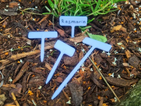 Herb/Plant Label Signs (different sizes) 3d model