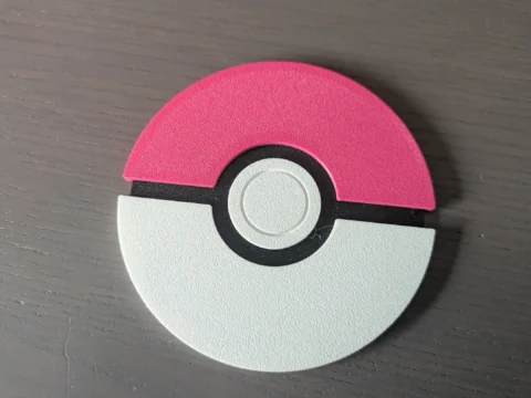 Pokeball Wallart 3d model
