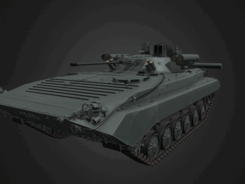 Russian military vehicles - BMP-2M Berezhok 3d model