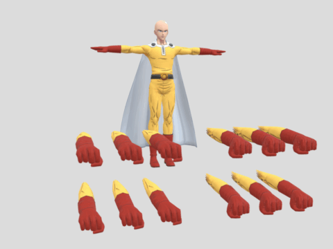 Saitama Ultimate Mode 3d model