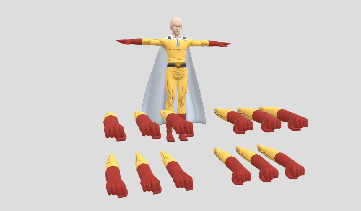 Saitama Ultimate Mode 3d model