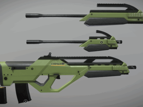 Saritch .308 Rifle 3d model
