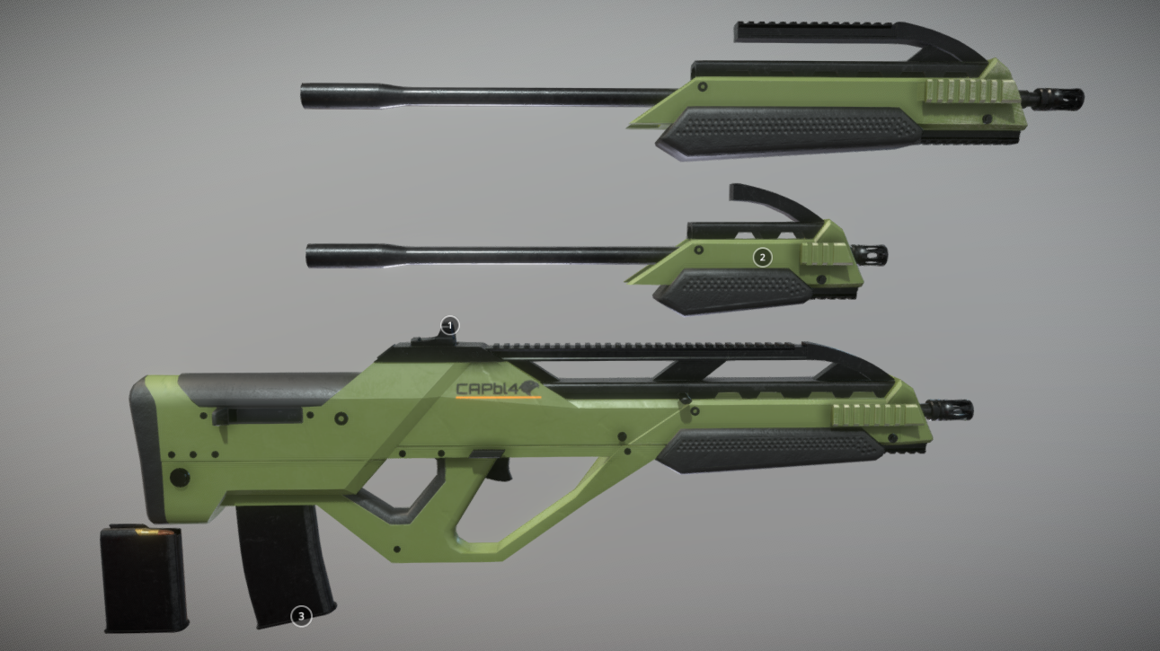 Saritch .308 Rifle 3d model