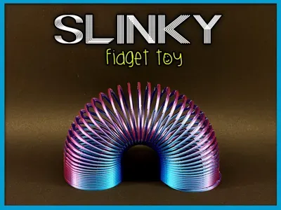 Slinky toy comes in three sizes 3d model