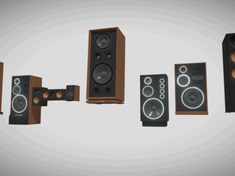 Speaker Pack 3d model