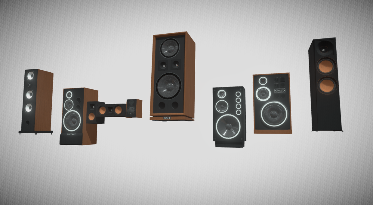 Speaker Pack 3d model