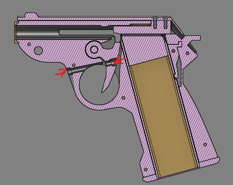 TF2 Pistol (Nightingale mag string blaster) 3d model