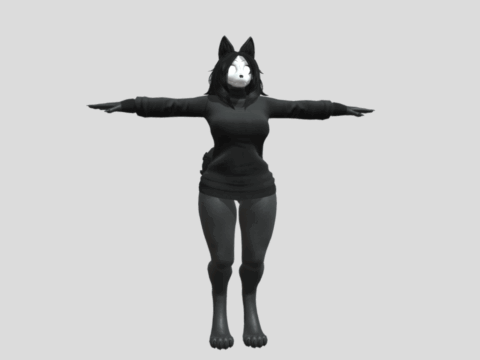 Thicc furry scp 3d model
