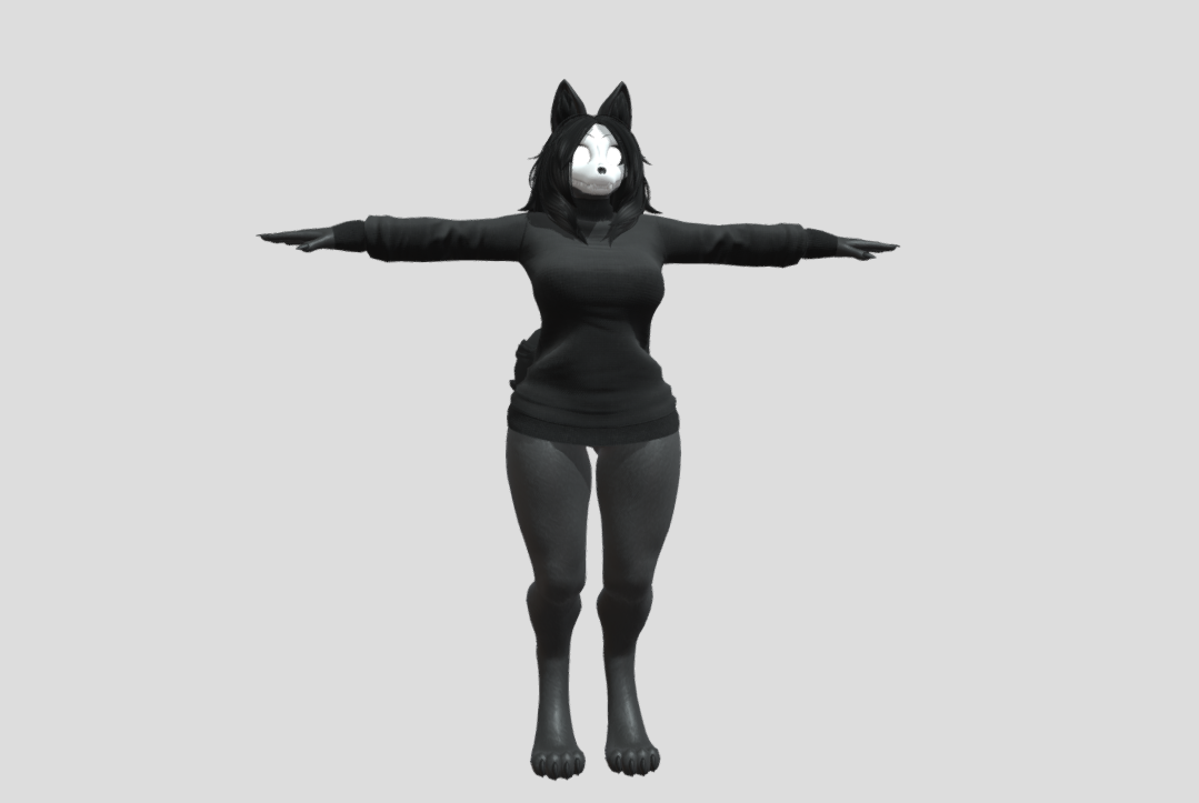 Thicc furry scp 3d model
