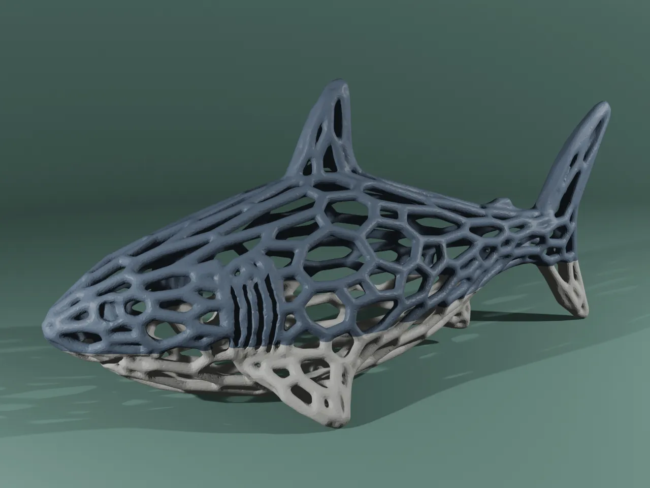 Toy Shark Voronoi 3d model
