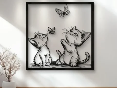 WallArt Cats 3d model