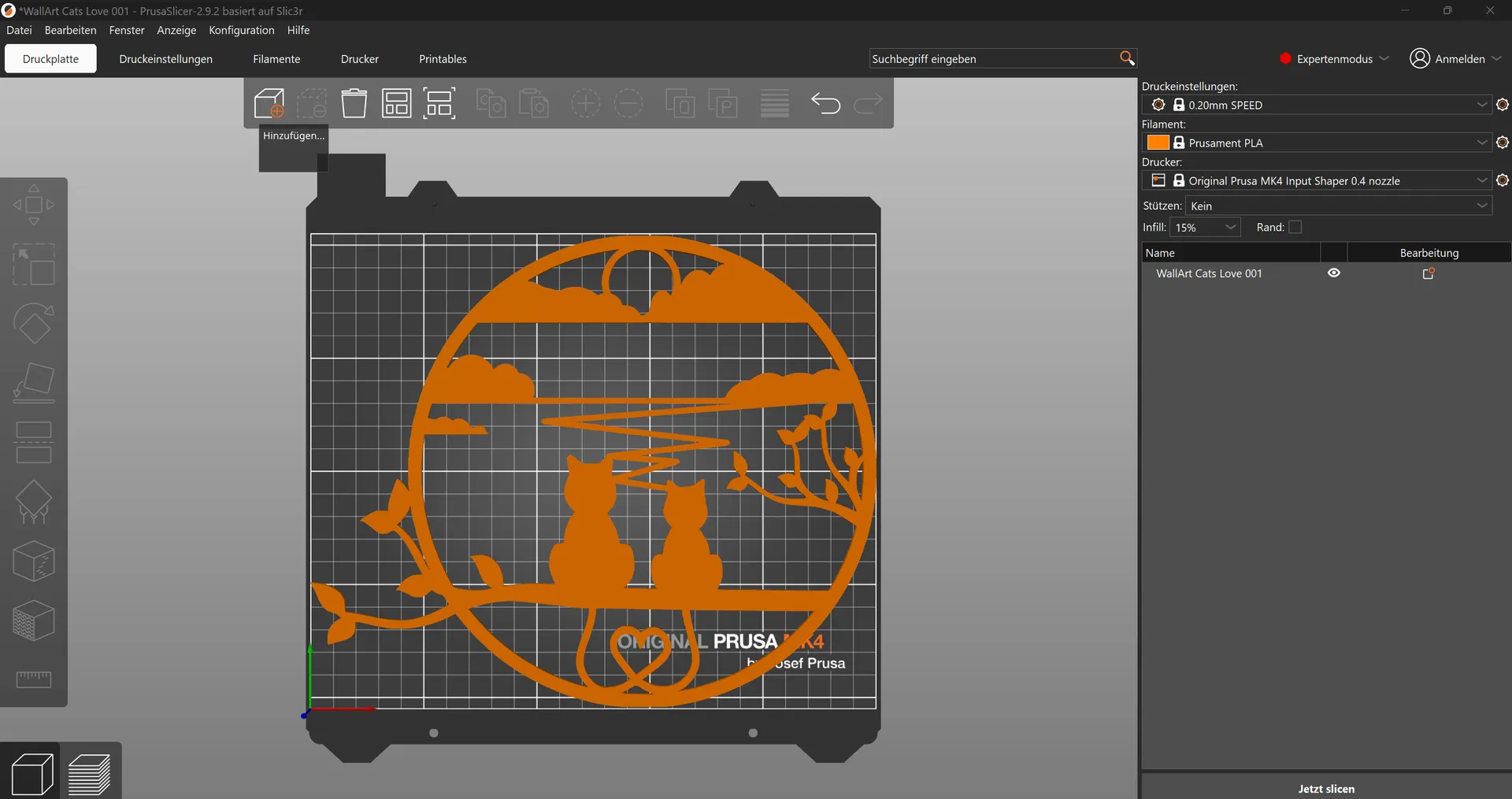 WallArt Cats Love2 3d model