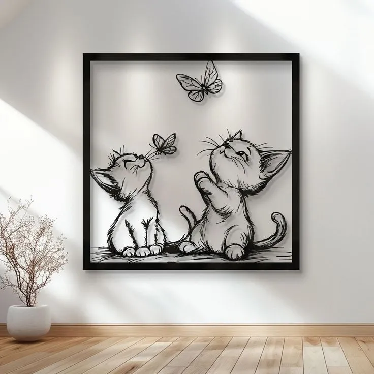 WallArt Cats 3d model