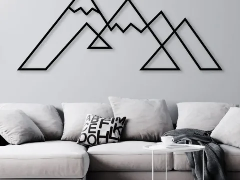 WallArt Nature Mauntains 3d model