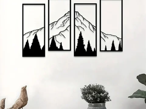 WallArt Nature Mauntains3 3d model