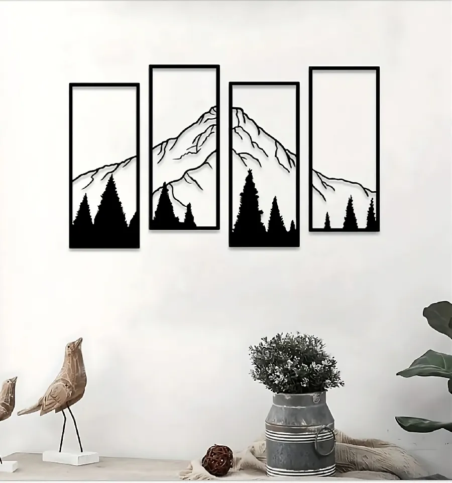 WallArt Nature Mauntains3 3d model