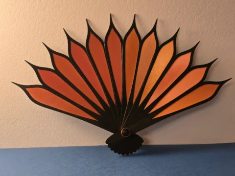 Watch Your Eyes - a folding fan 3d model
