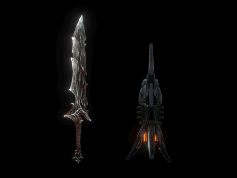 Watcman Of Doom Weapons 3d model