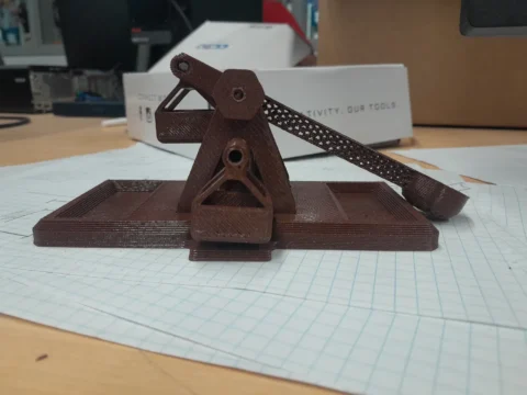 Wooden Catapult 3d model