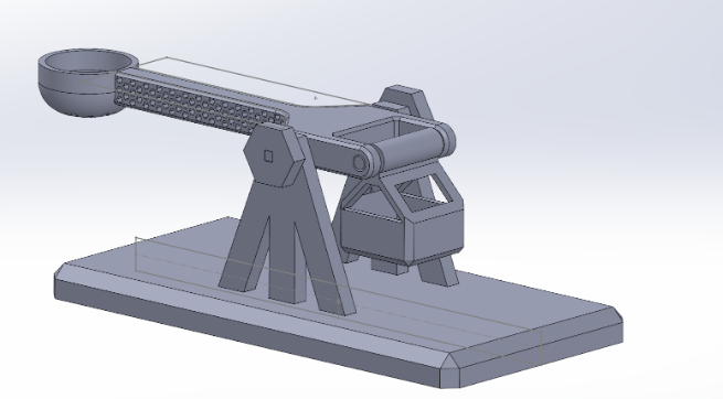 Wooden Catapult11 3d model
