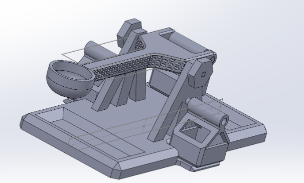 Wooden Catapult12 3d model