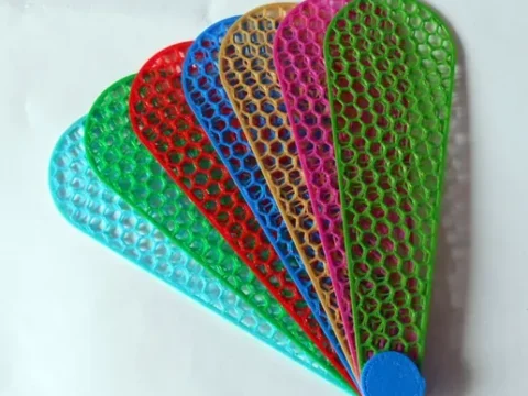 foldable hand fan 3d model