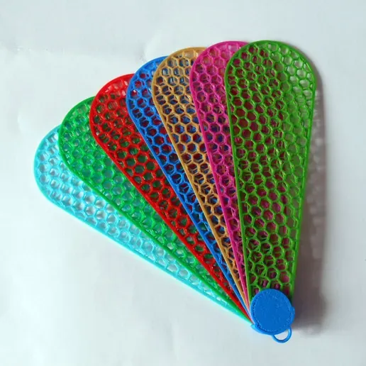 foldable hand fan 3d model