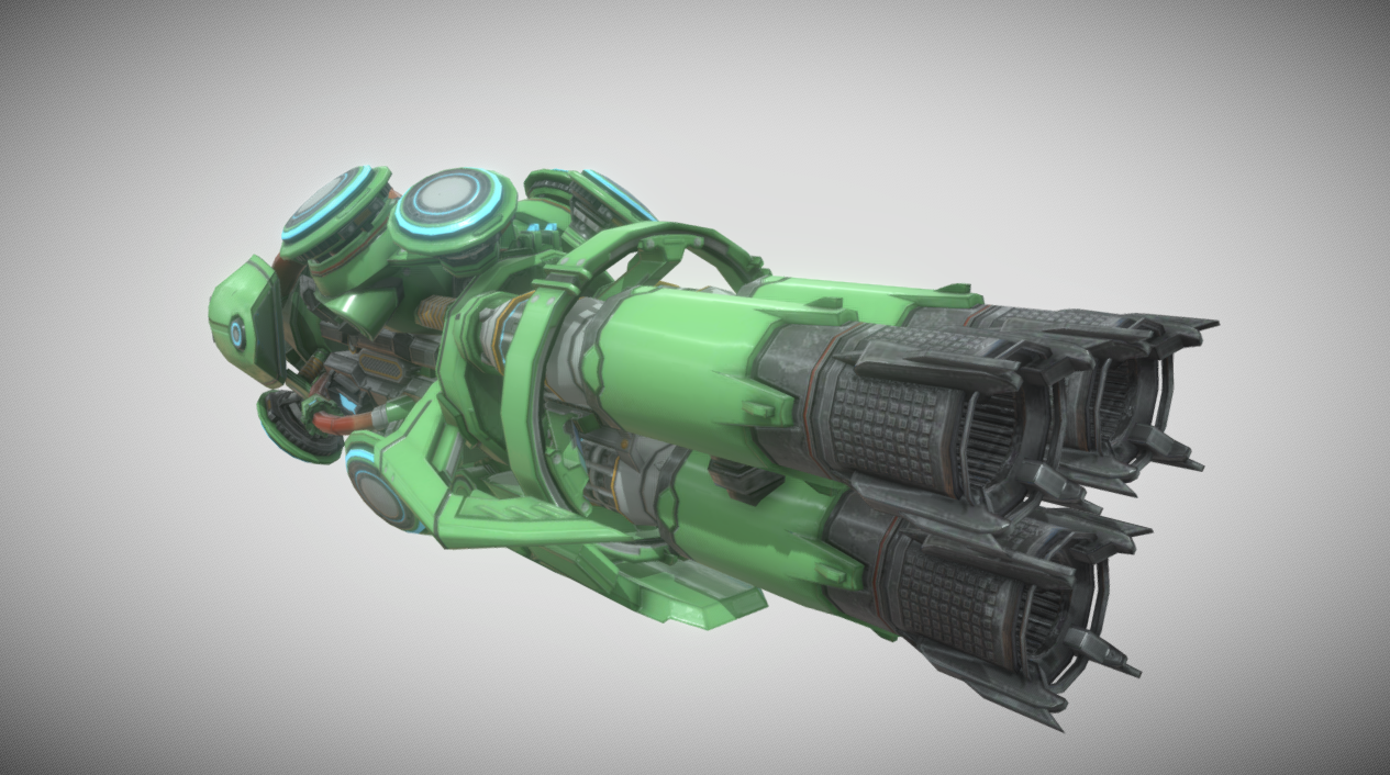 hound shotgun 3d model