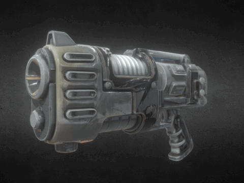 plasma pistol 3d model
