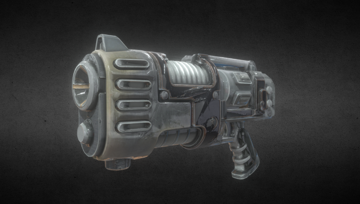 plasma pistol 3d model