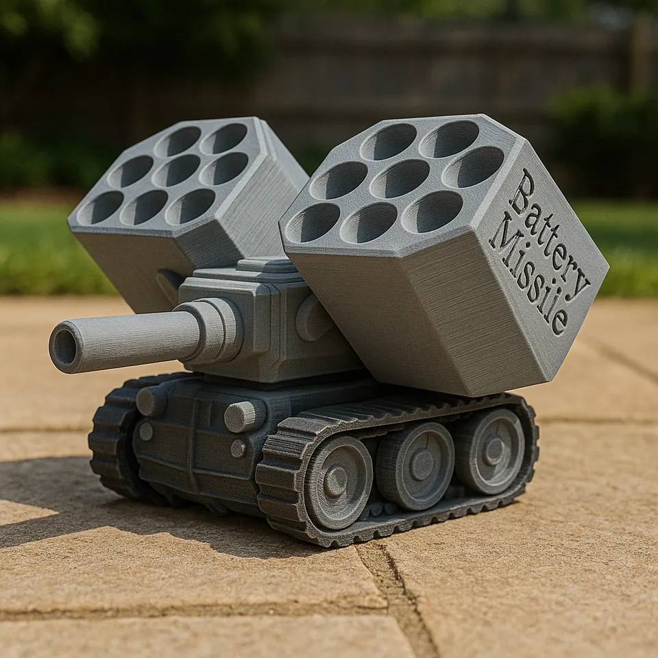 AAA Battery Tank Missile 3d model
