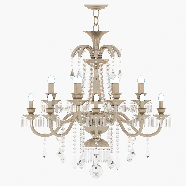 ARTE LAMP Chandelier Crystal lamp ll 3d model