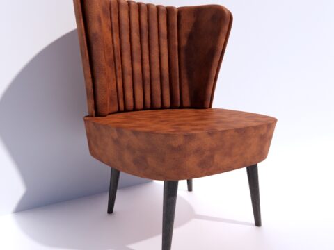 Armchair O Leather 3d model