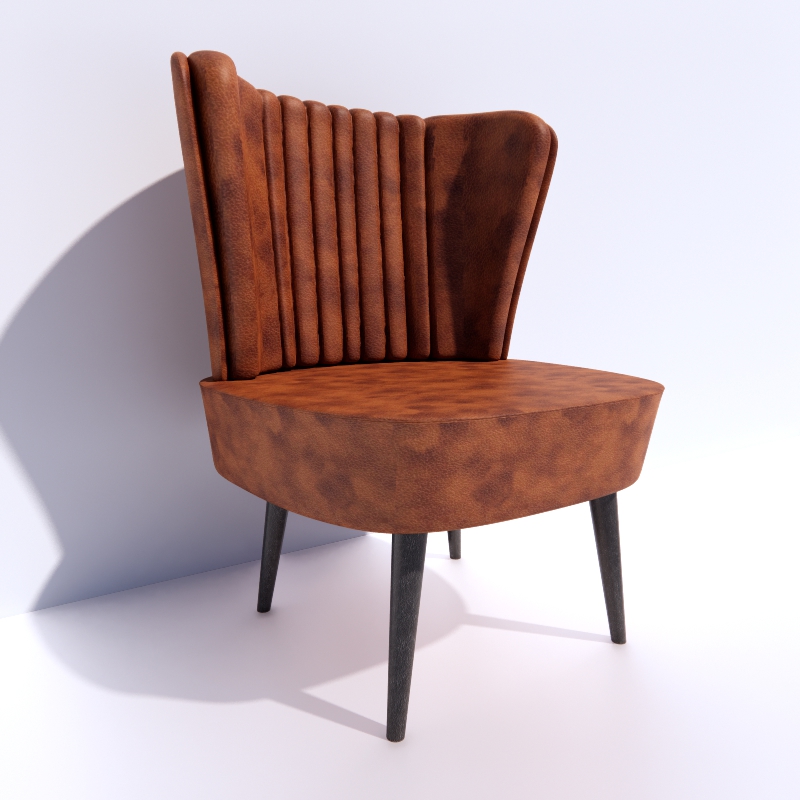 Armchair O Leather 3d model