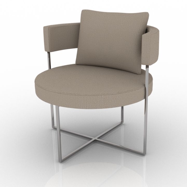 Armchair Porada Sirio Poltrone 3d model