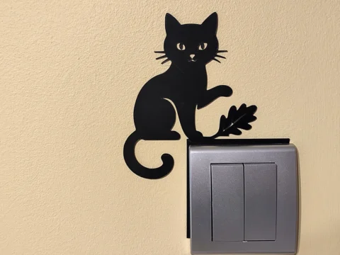 Cat Light Switch 3d model